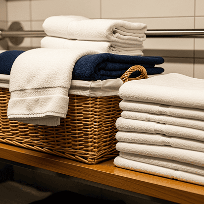 Commercial laundry service in New Jersey handling bulk clothes for hotels restaurants and businesses