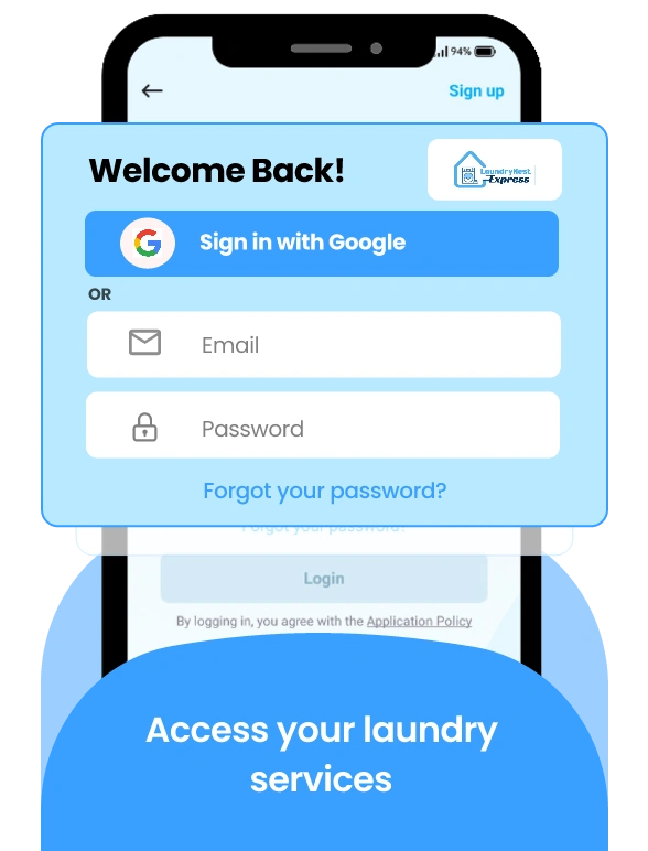Sign In to Laundry Mobile App for Quick Ordering in NJ