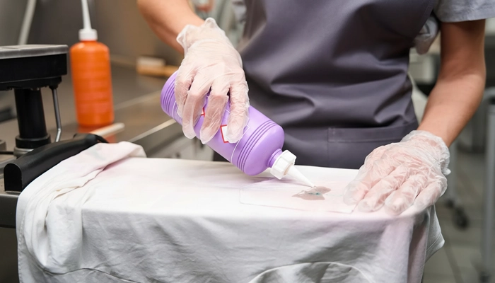 Detergent based fabric cleaning process used in professional dry cleaning service across New Jersey