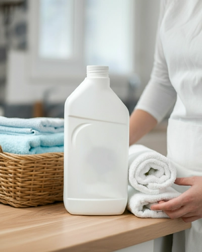 Eco friendly detergent used in commercial laundry for safe, sustainable, and gentle fabric care